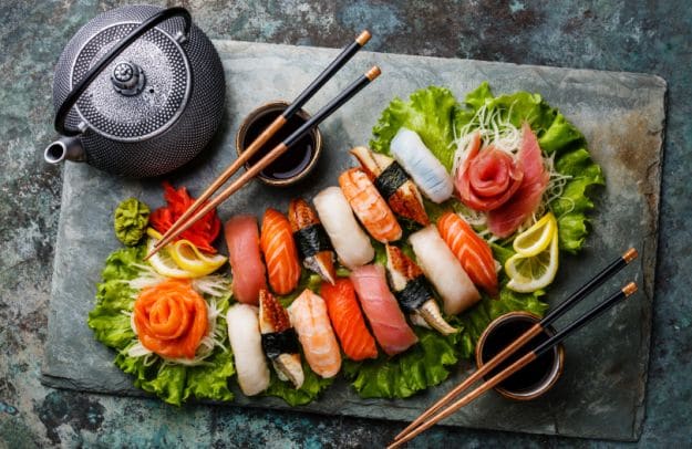 sushi platter japanese catering menu