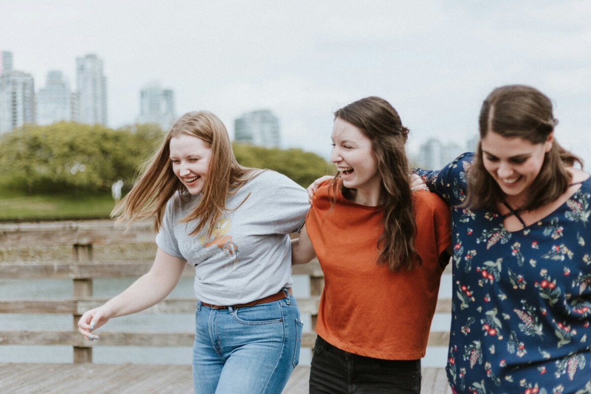 three teenagers